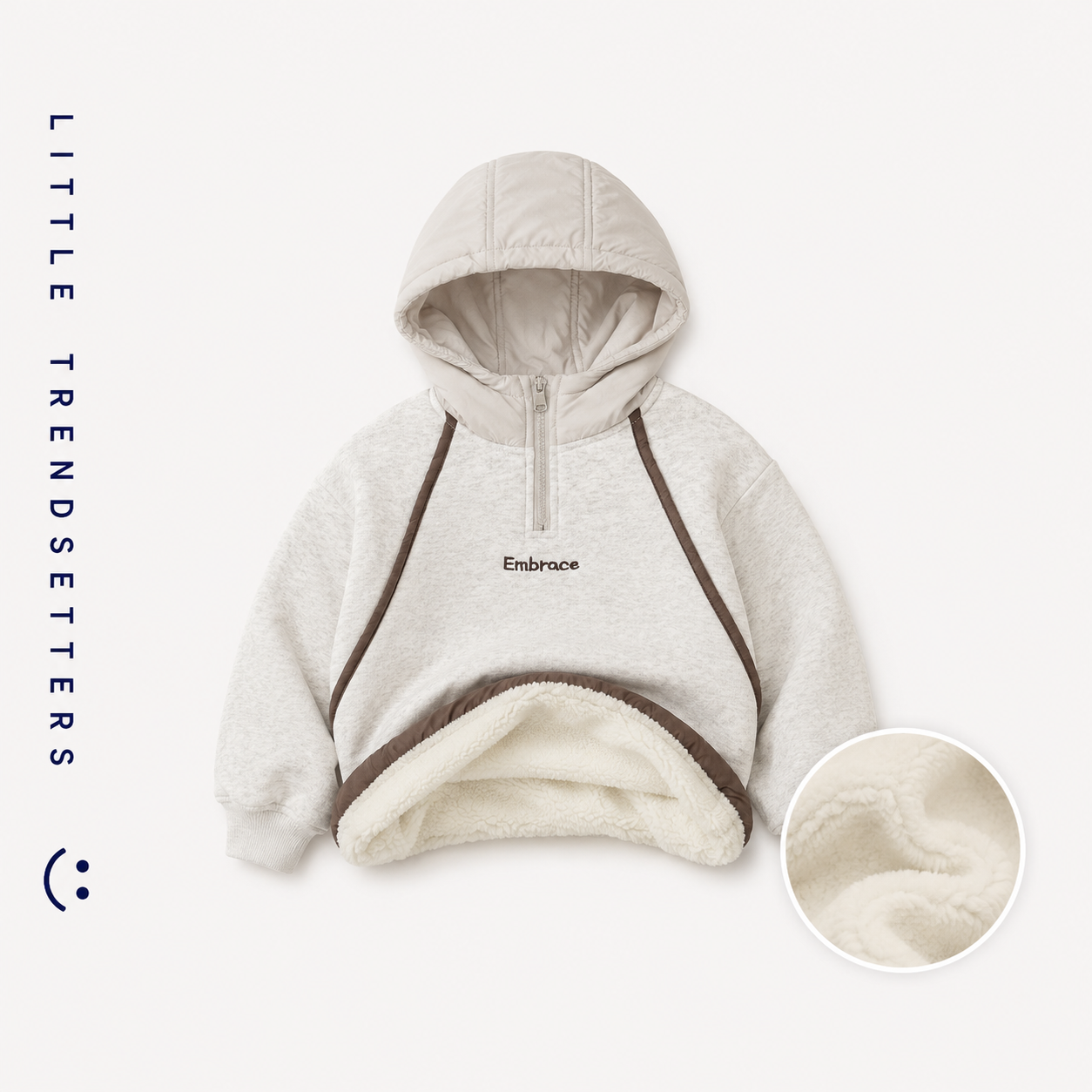 1/4 Zip Hooded Sweatshirt