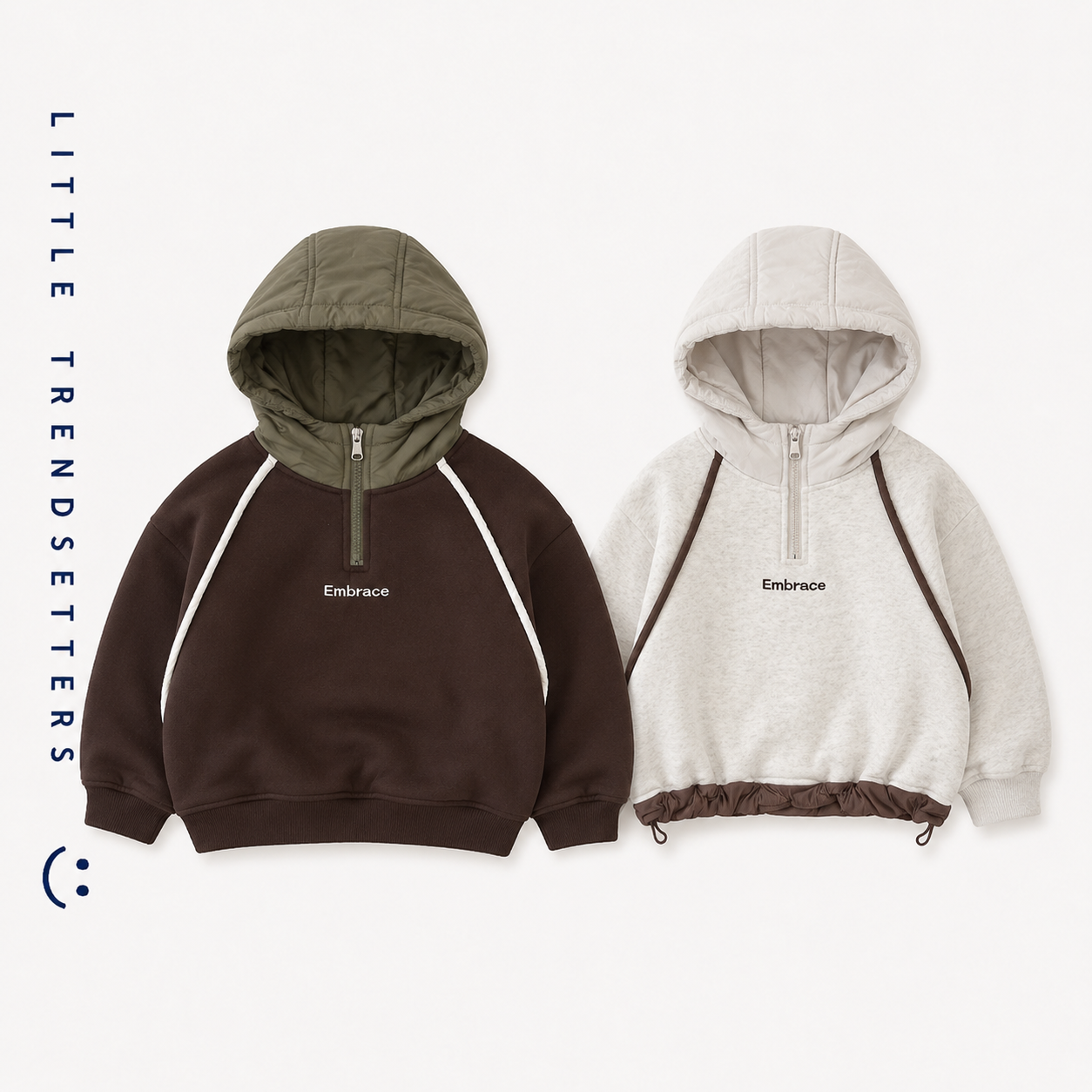 1/4 Zip Hooded Sweatshirt