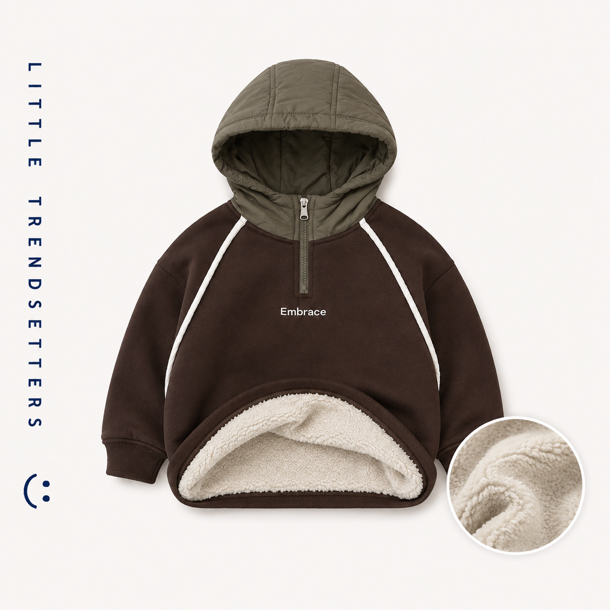 1/4 Zip Hooded Sweatshirt