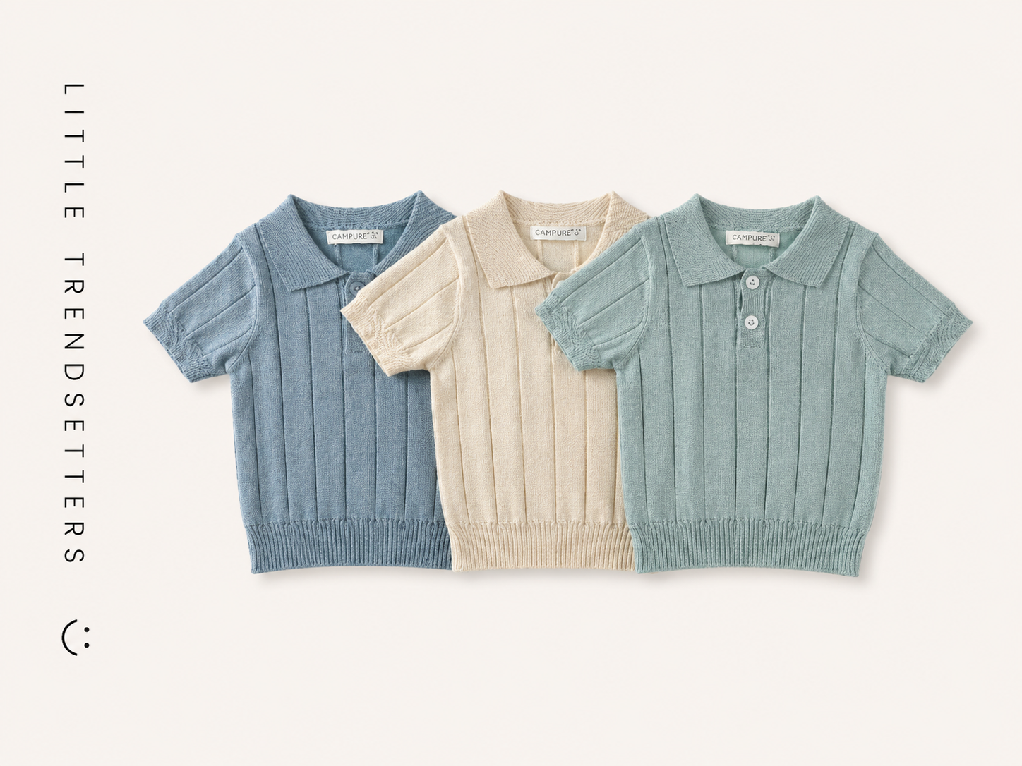 Knitted Short Sleeve Polo Shirt