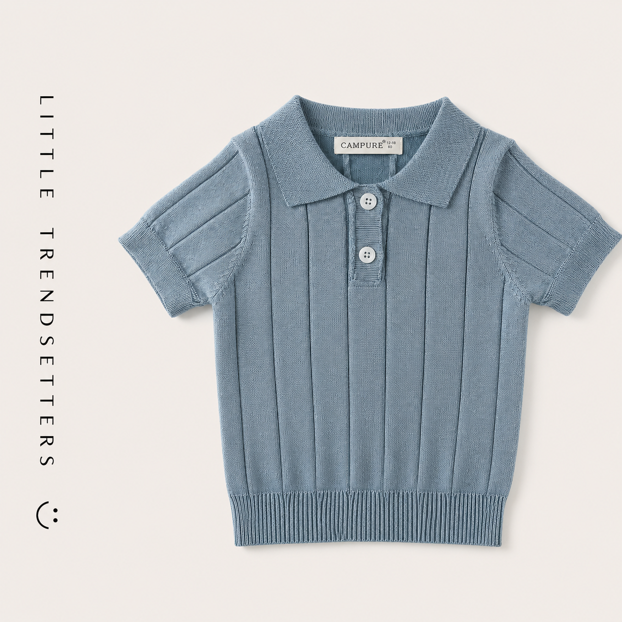 Knitted Short Sleeve Polo Shirt