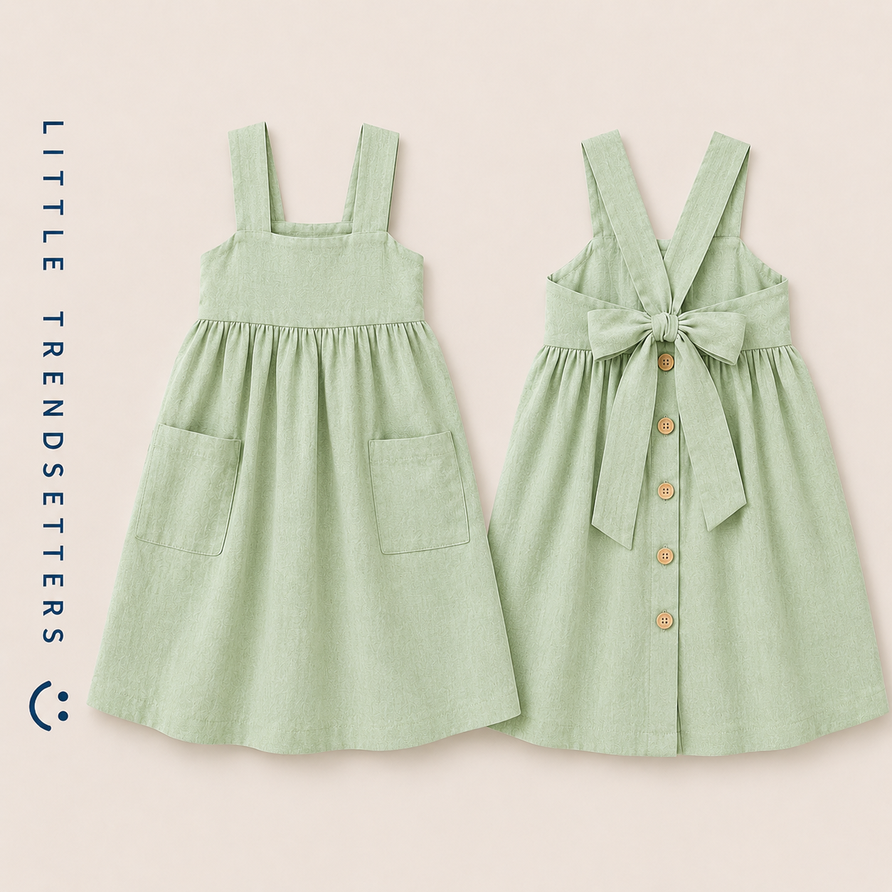 Sleeveless Pastorale Bow Dress