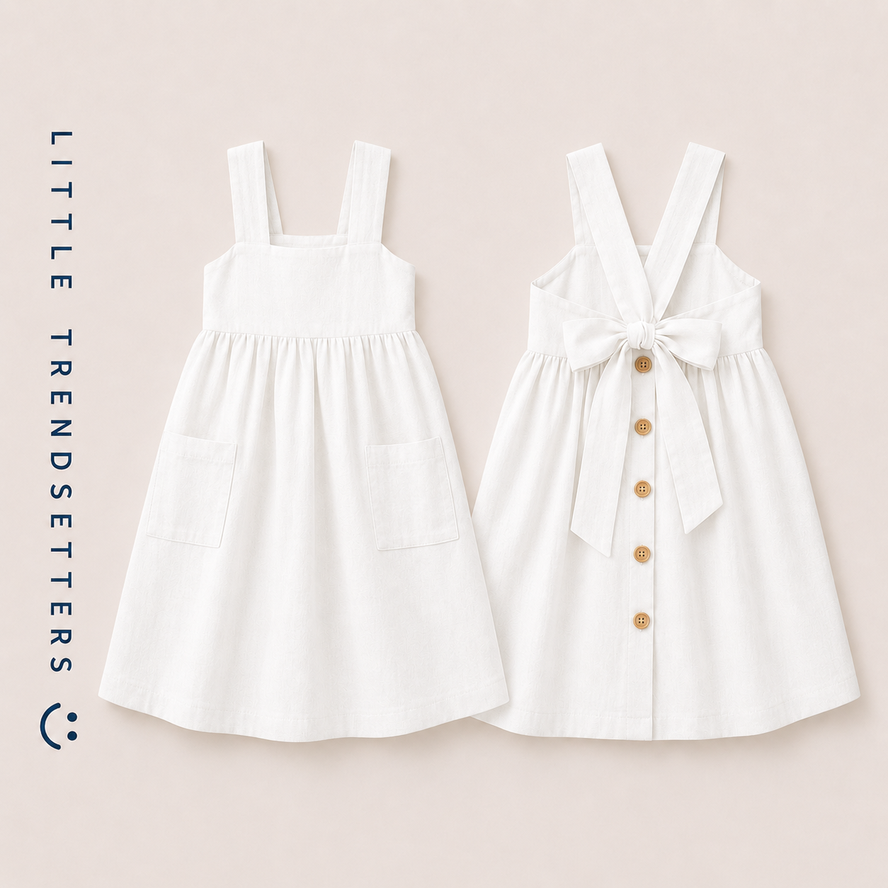 Sleeveless Pastorale Bow Dress