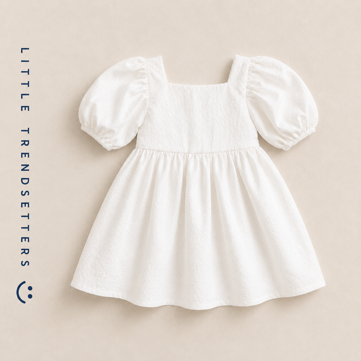 Puff Sleeve White Summer Dress