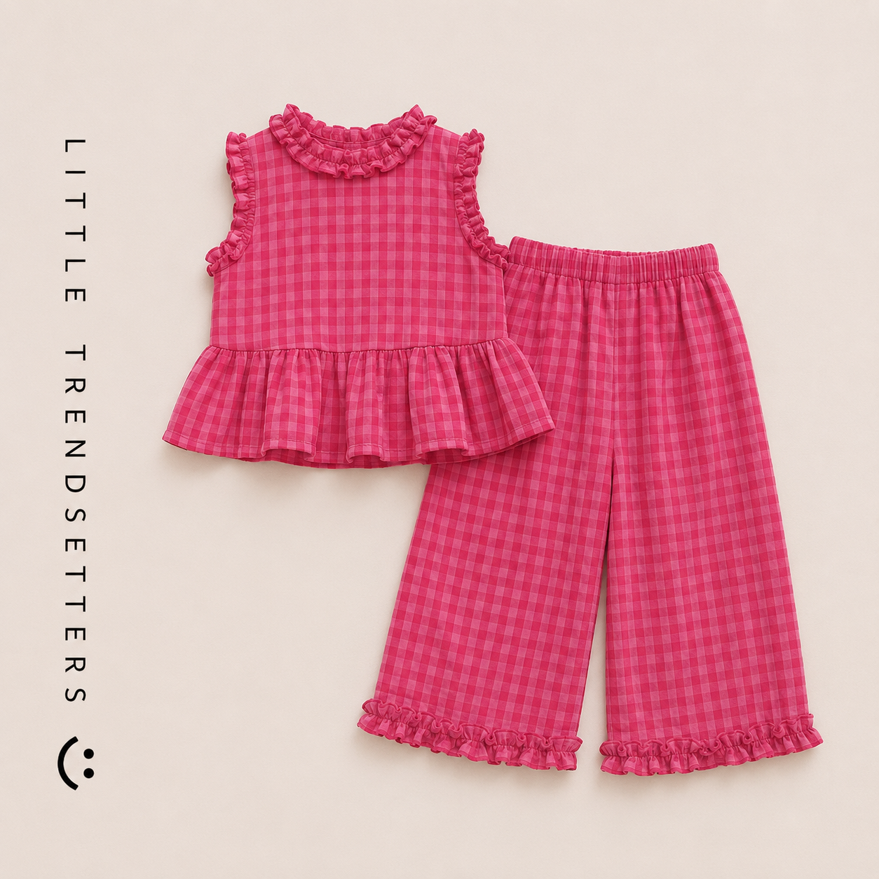 Gingham Frill Co-Ord Set