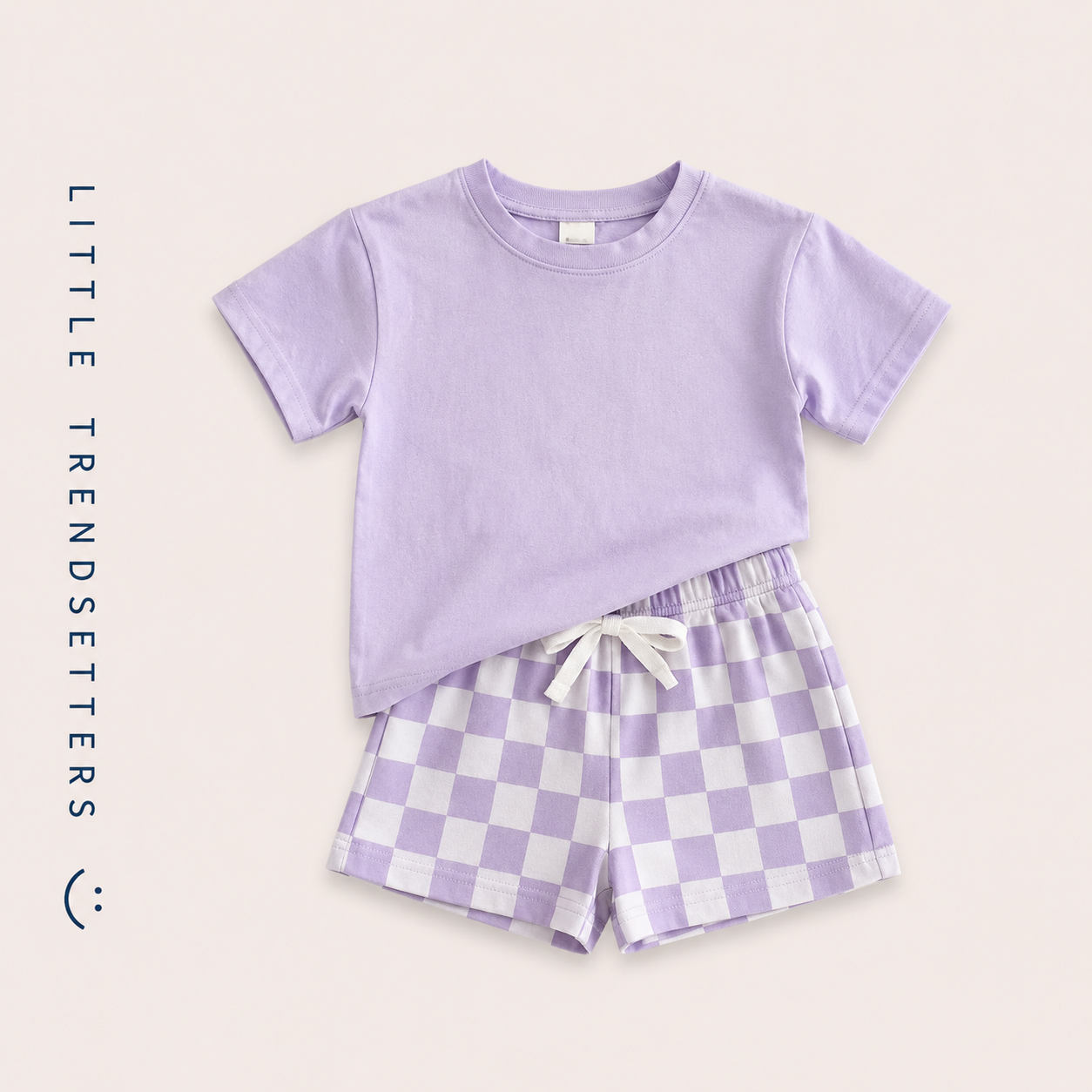 Funky Check Shorts Two Piece Set