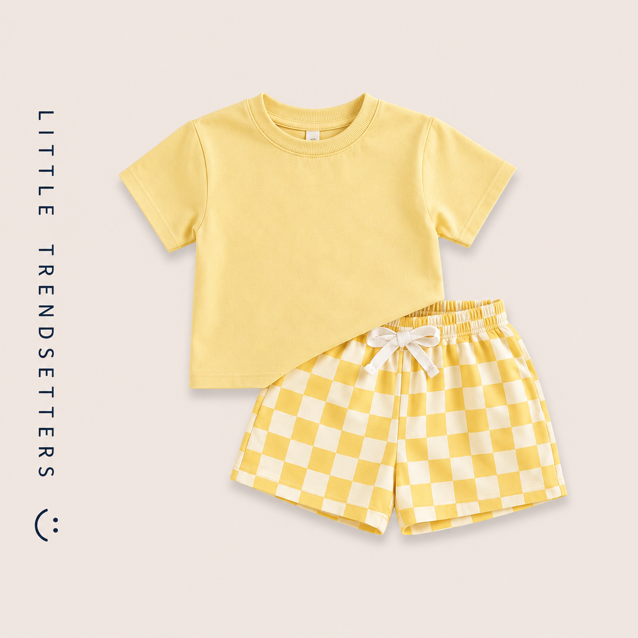 Funky Check Shorts Two Piece Set