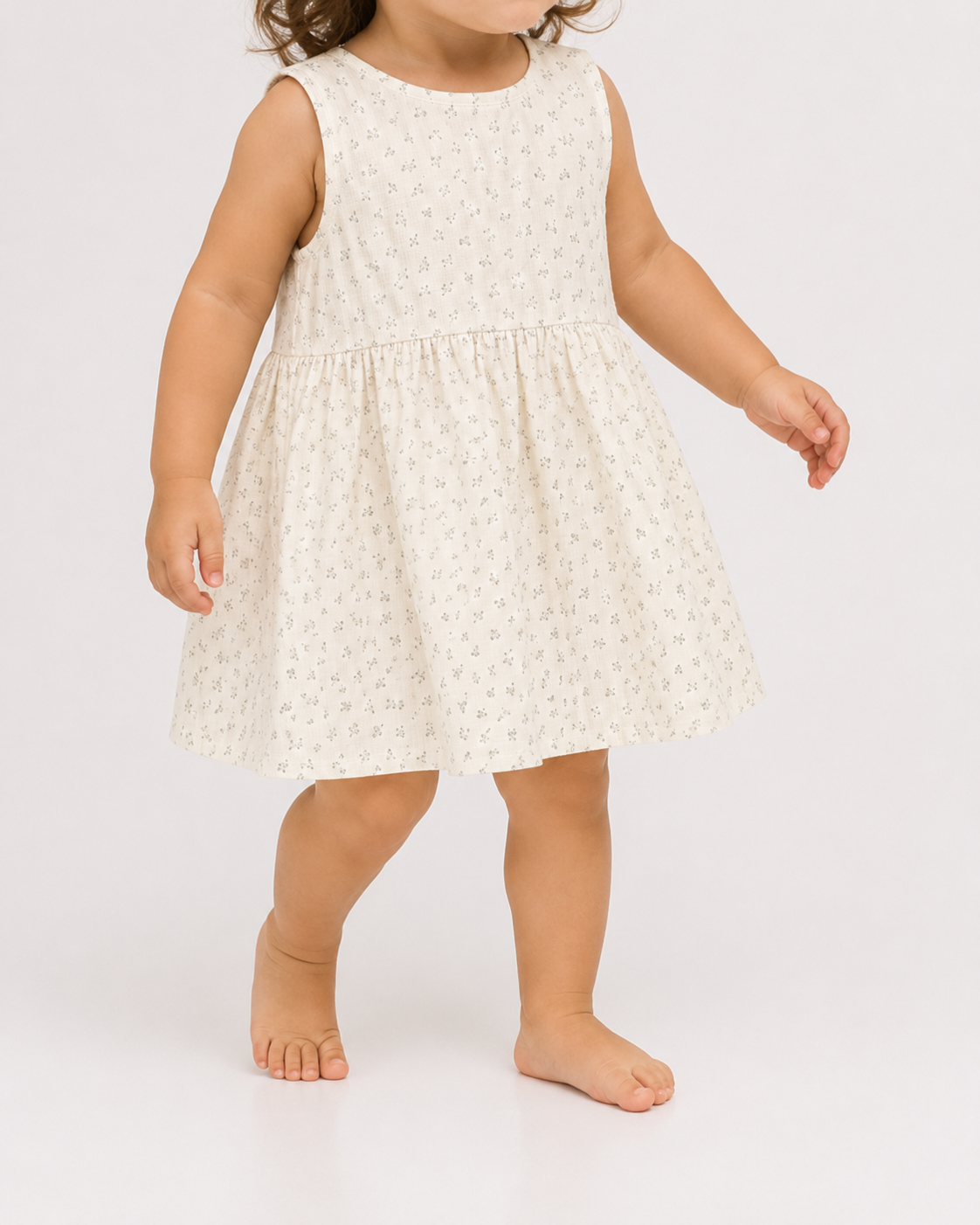 Sleeveless Floral Dress