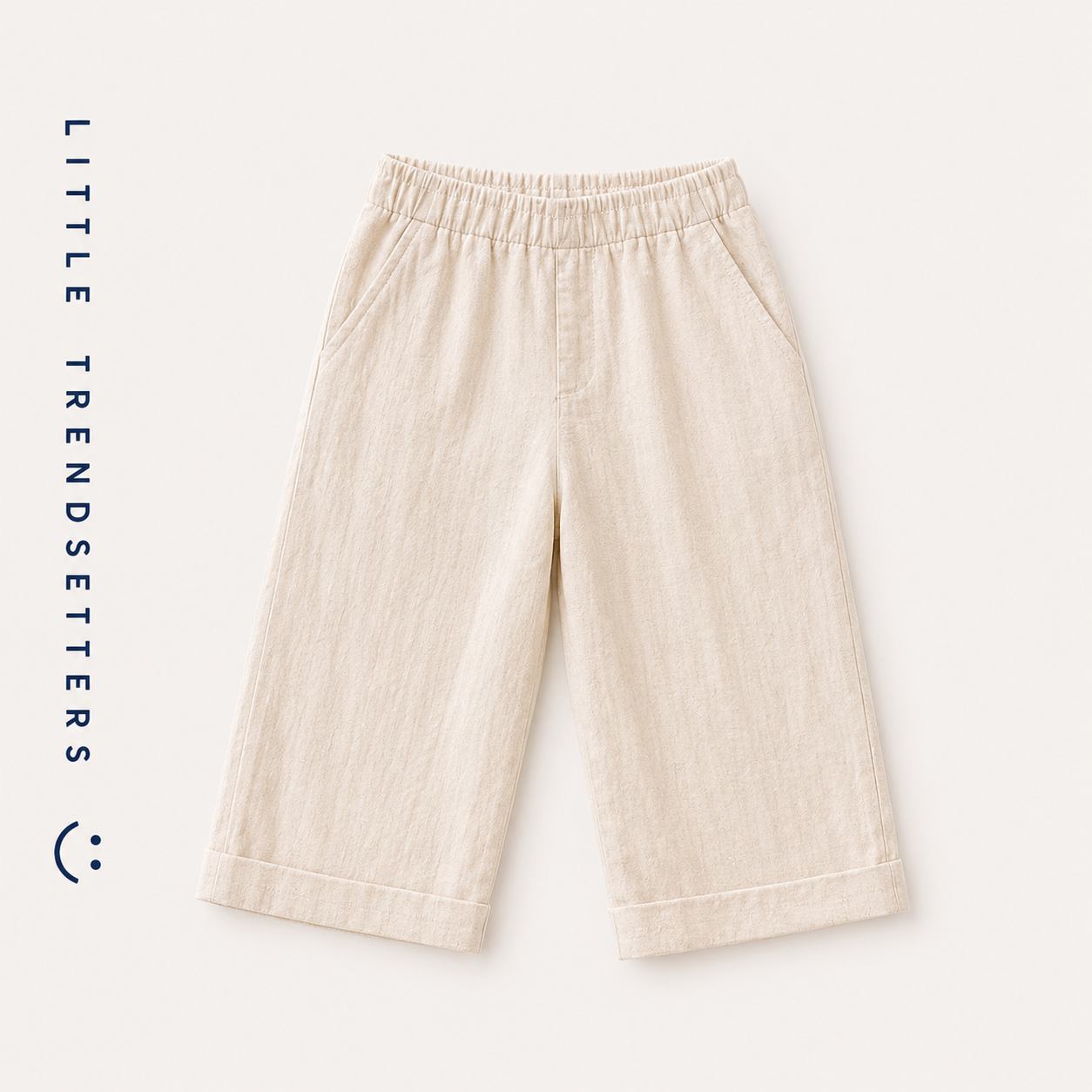 Lightweight Summer Linen Cropped Trousers