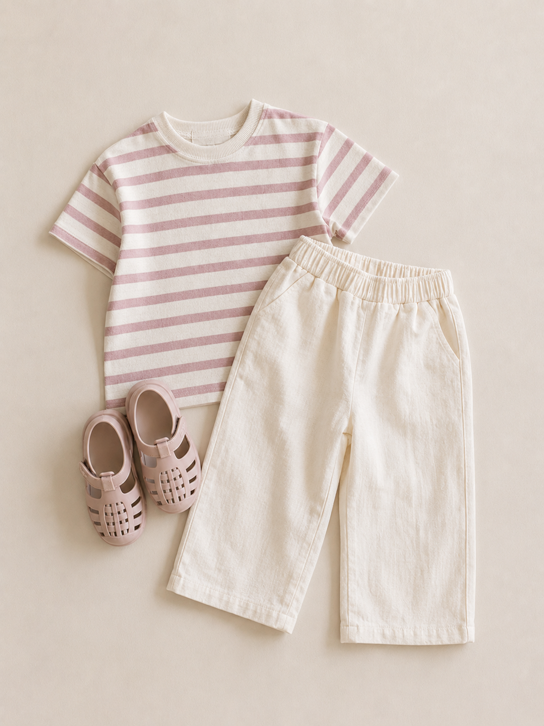 Lightweight Summer Linen Cropped Trousers