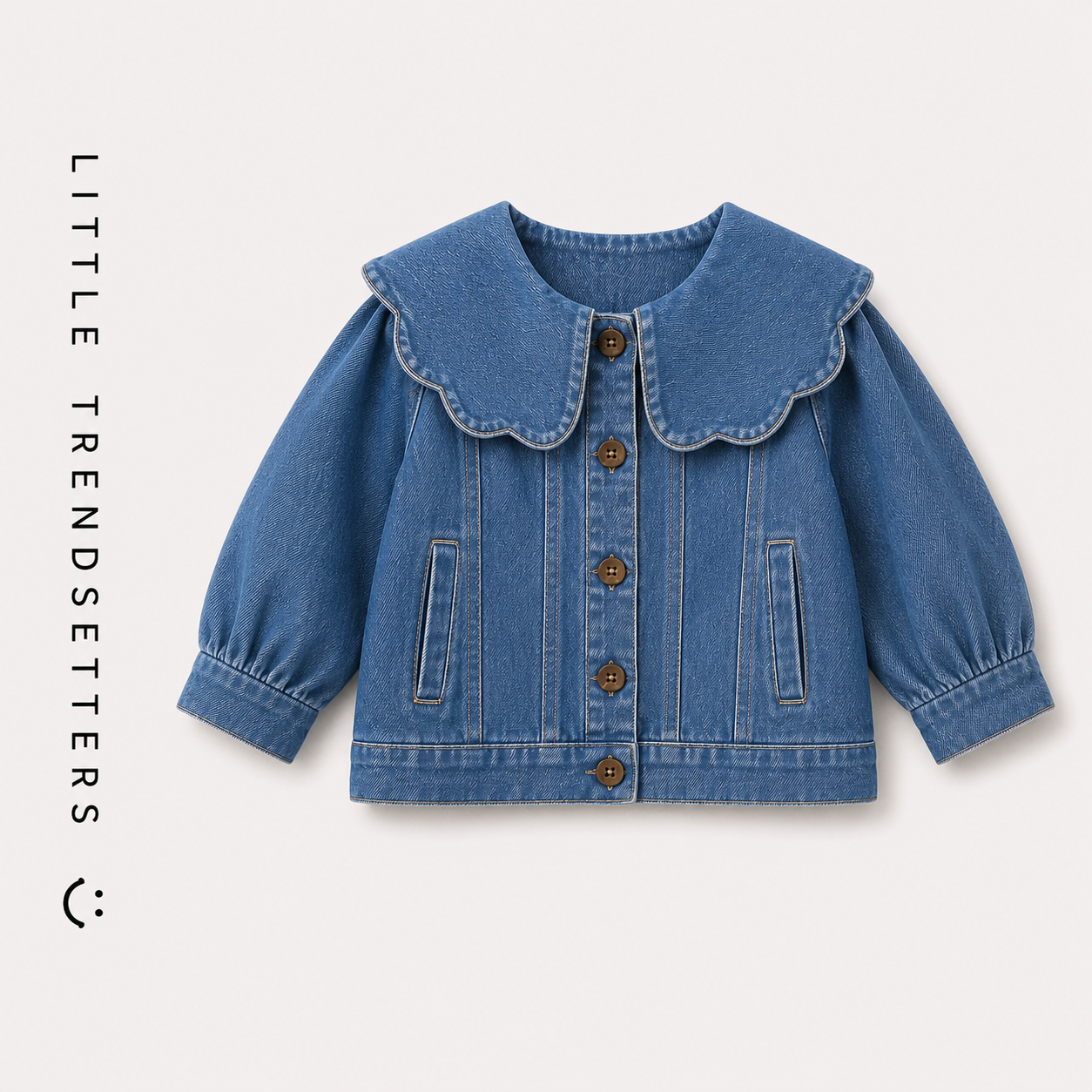 Vintage Cloud Collar Denim Jacket