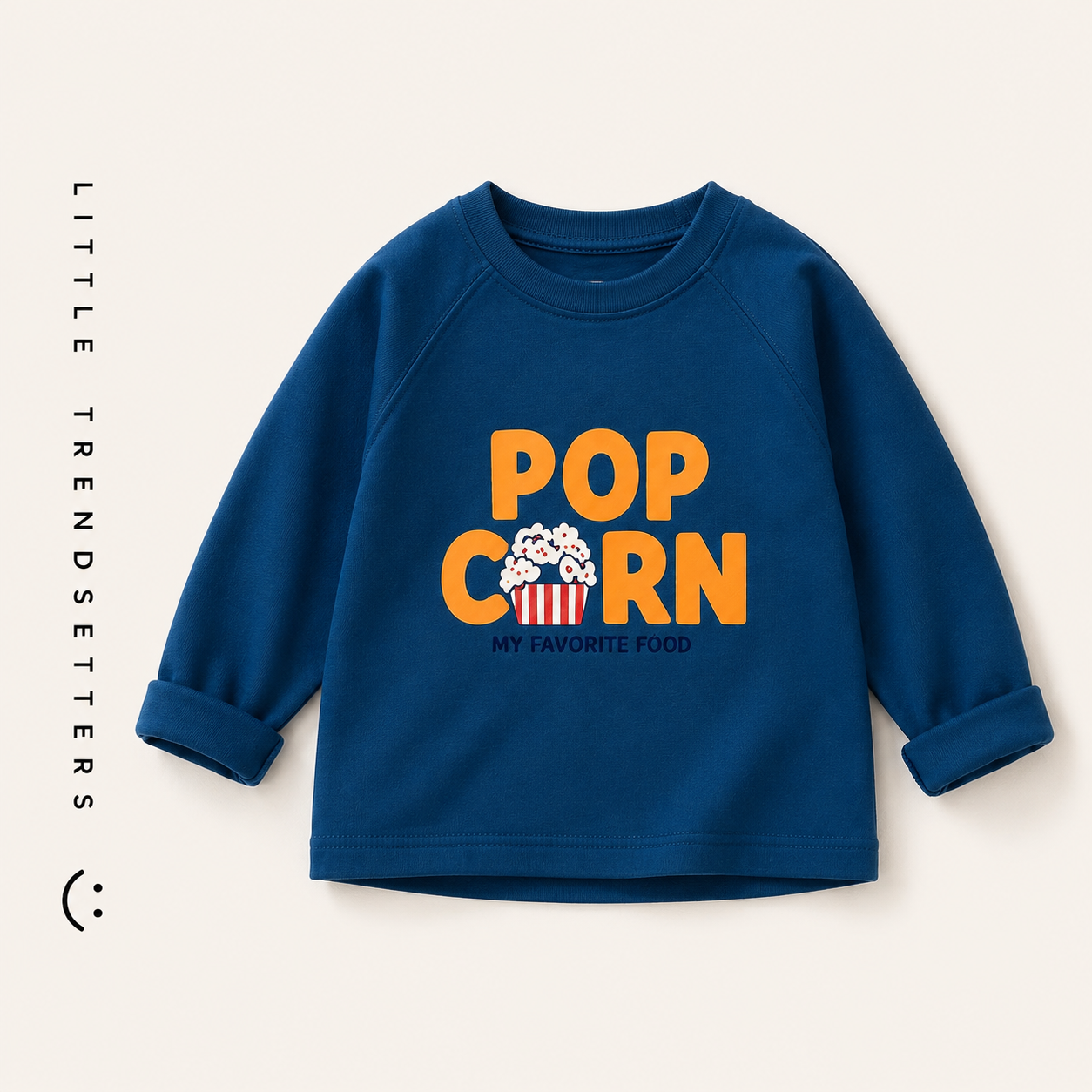 Retro Food Slogan Long Sleeve T-shirts
