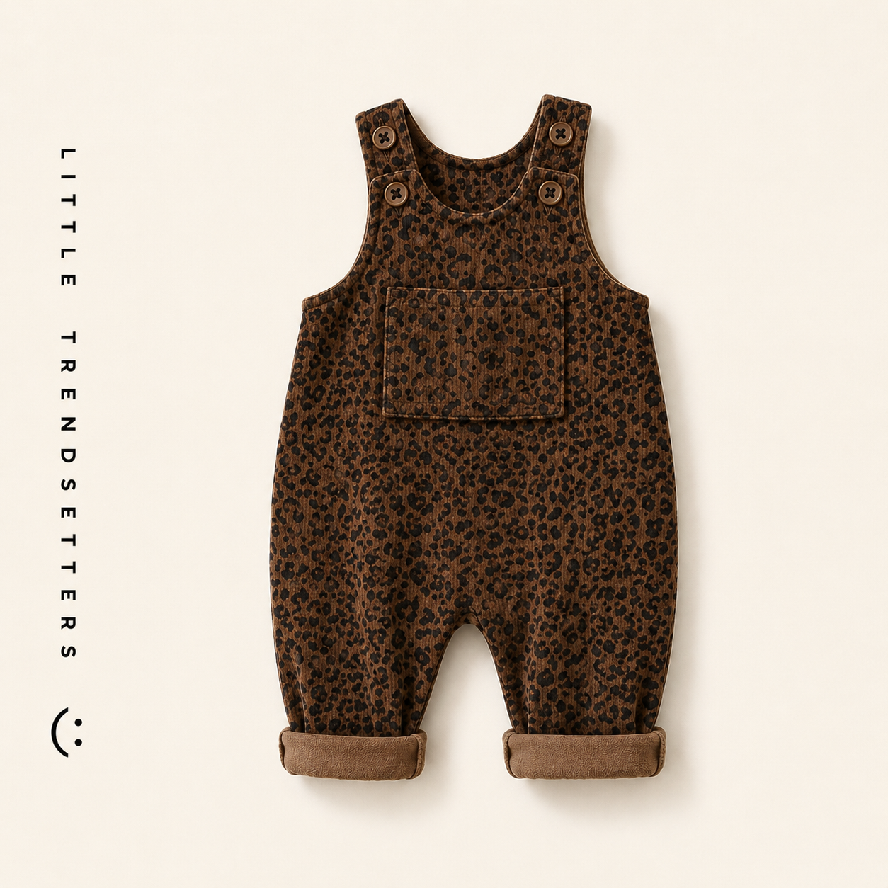 Leopard Print Dungarees