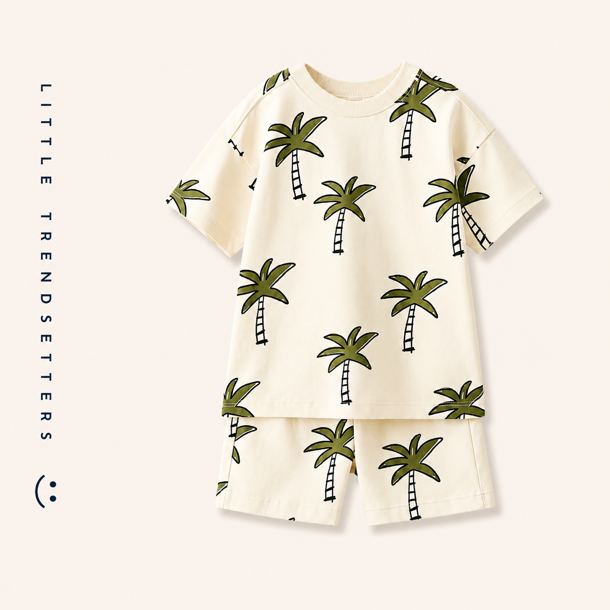 Safari Printed Shorts and T-shirt Set
