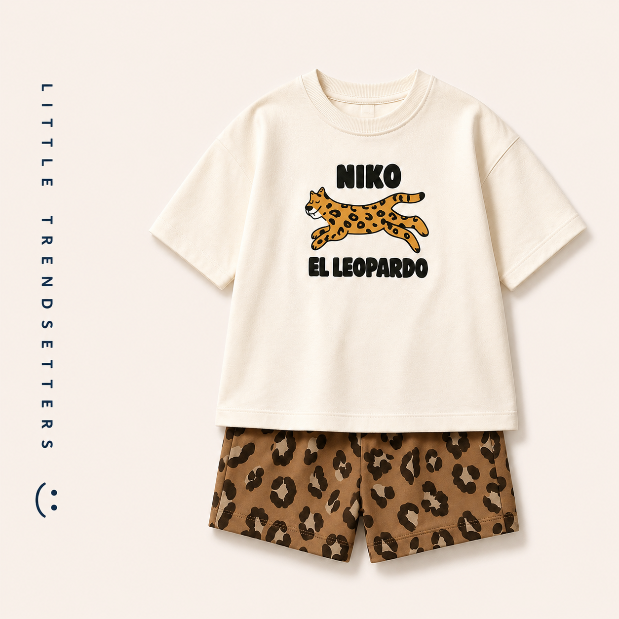 Safari Printed Shorts and T-shirt Set
