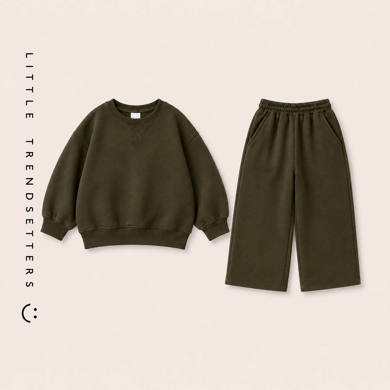 Oversized Straight Leg Sweatshirt Set