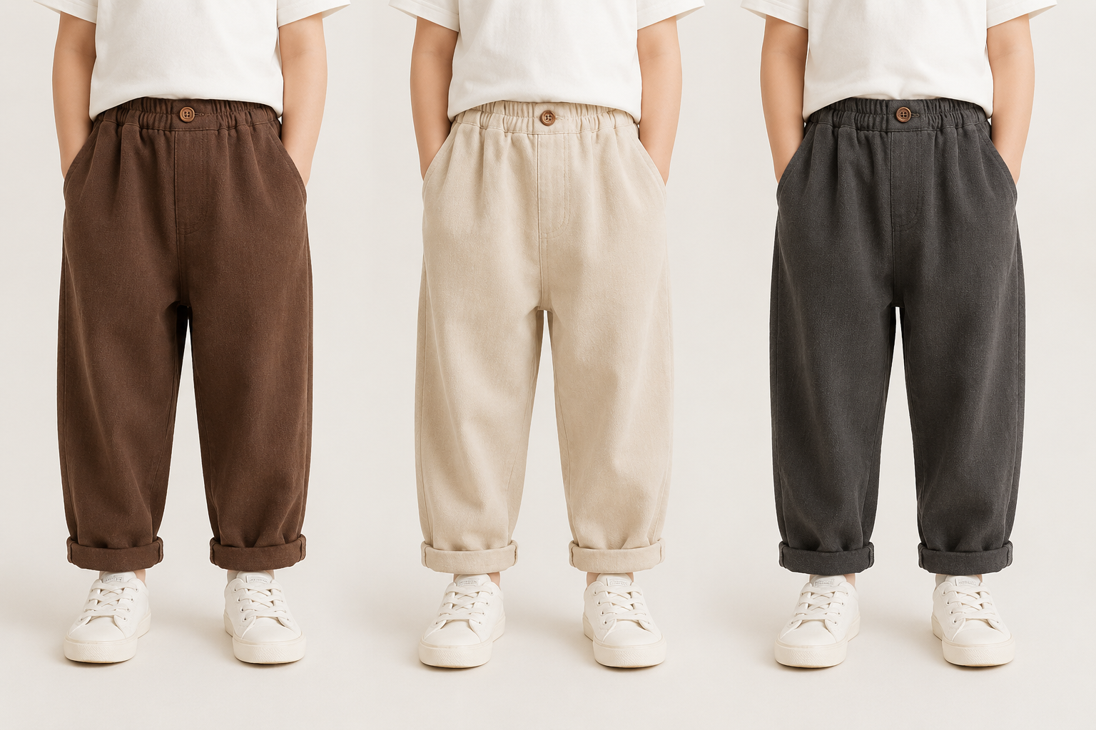 Loose Fit Casual Trousers