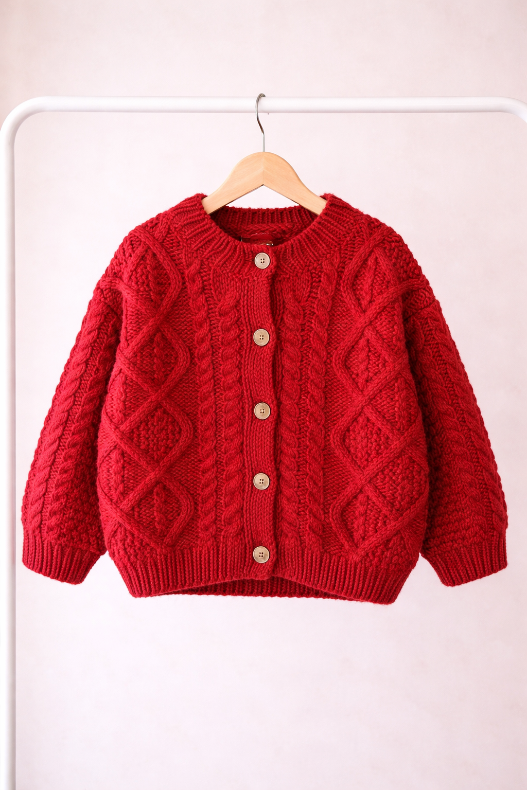 Treasure Weaved Pattern Knitted Cardigan