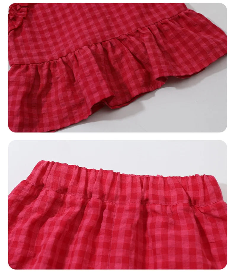 Gingham Frill Co-Ord Set