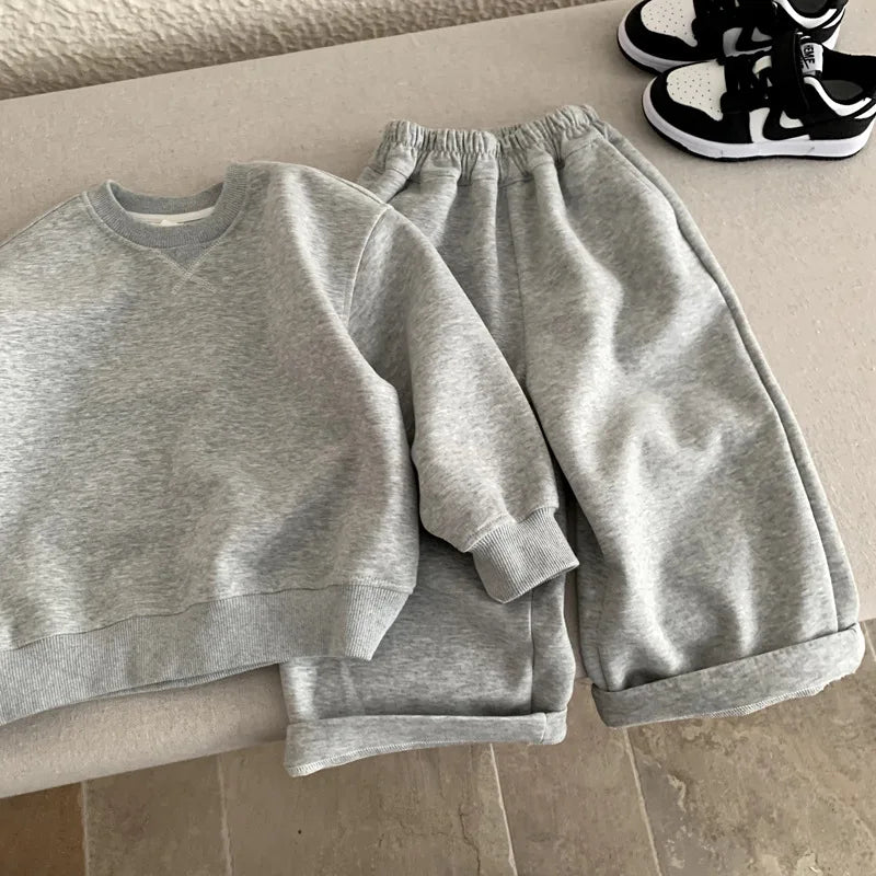 Oversized Straight Leg Sweatshirt Set
