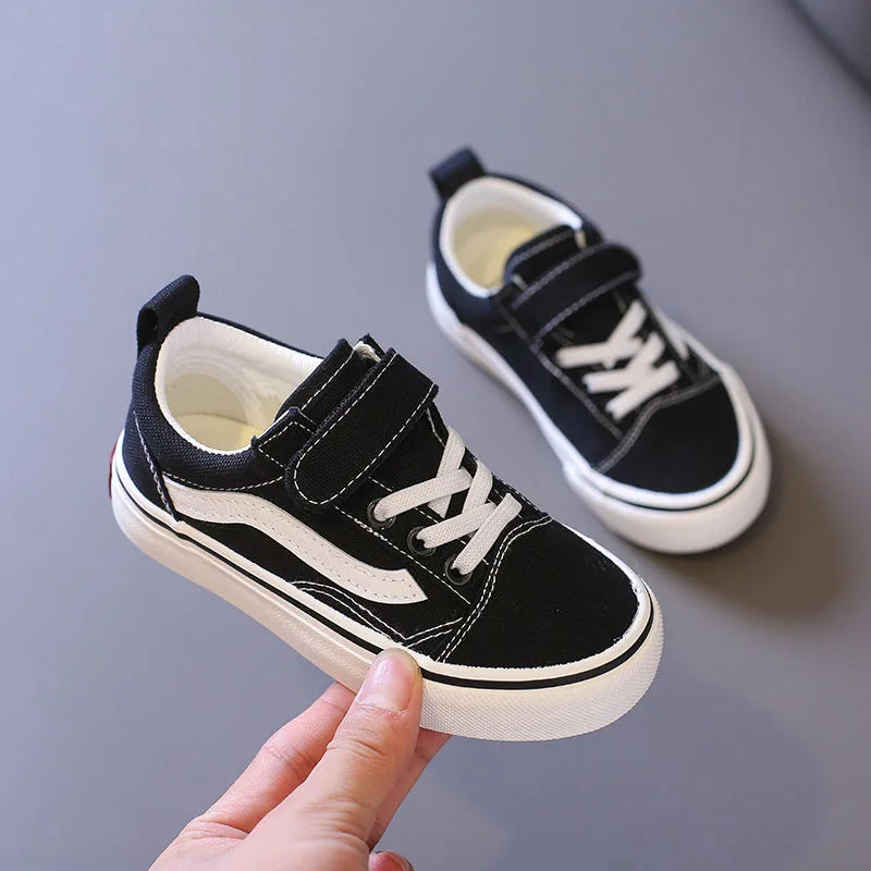 Little Trendsetters Skater Style Canvas Velcro Shoe