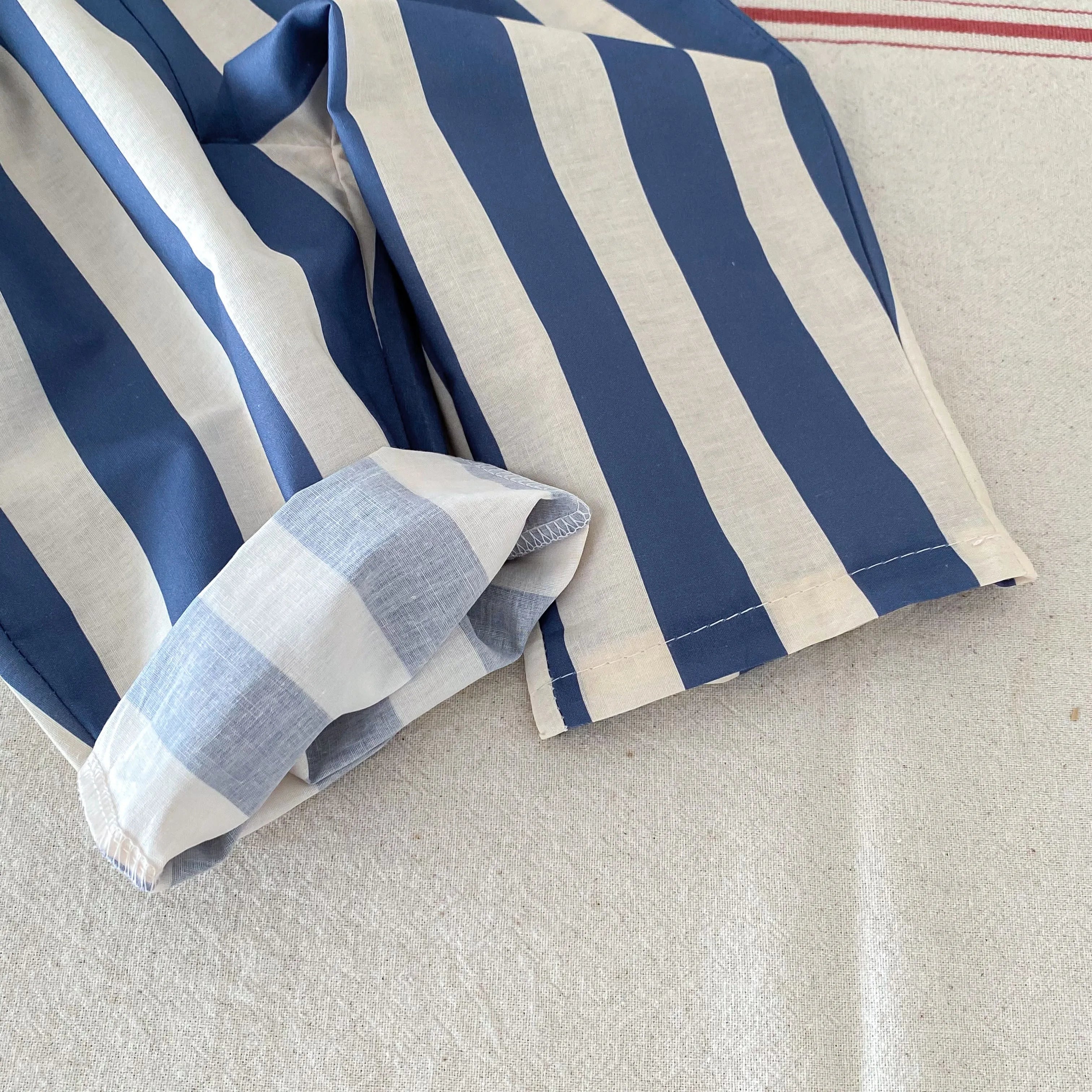 Bright Drawstring Summer Cotton Trousers