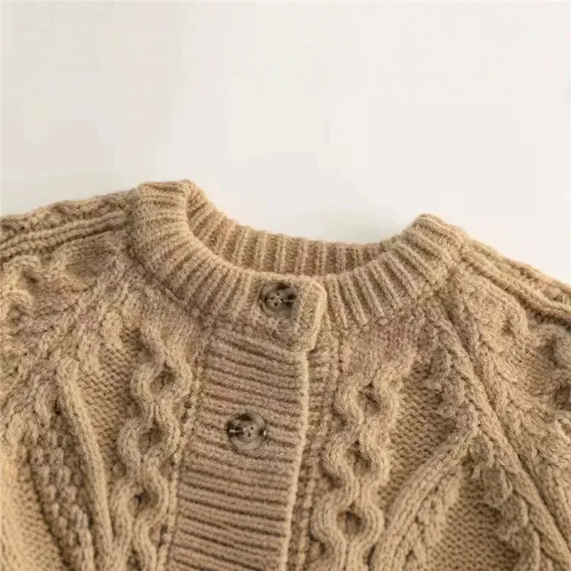 Treasure Weaved Pattern Knitted Cardigan