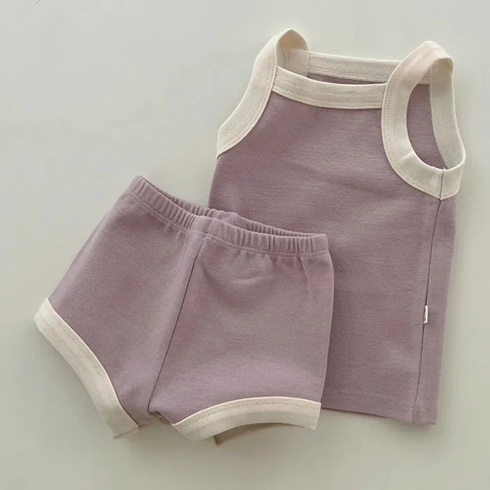 Vest and Shorts Cotton Set