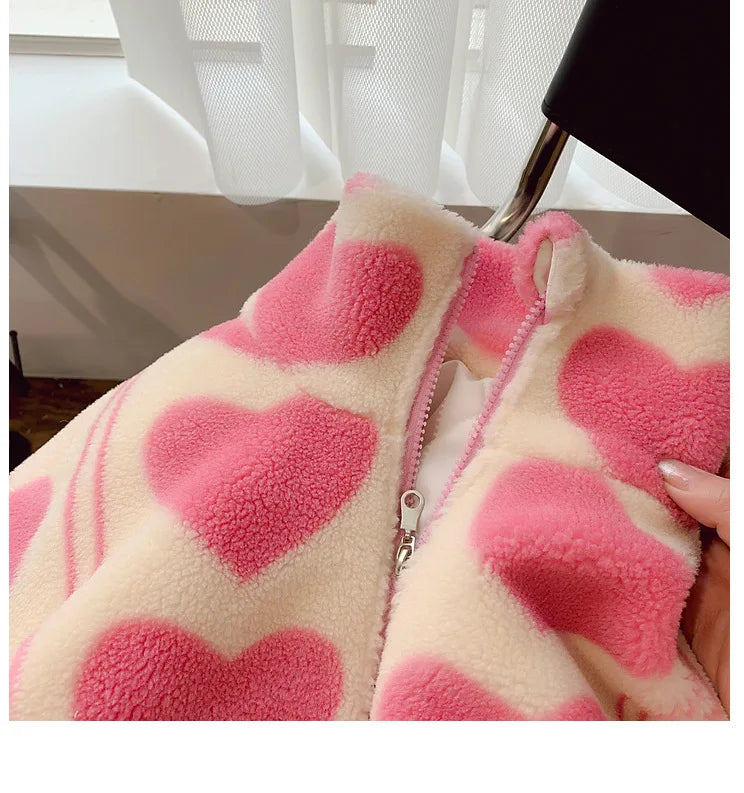 Heart Teddy Fleece Jacket