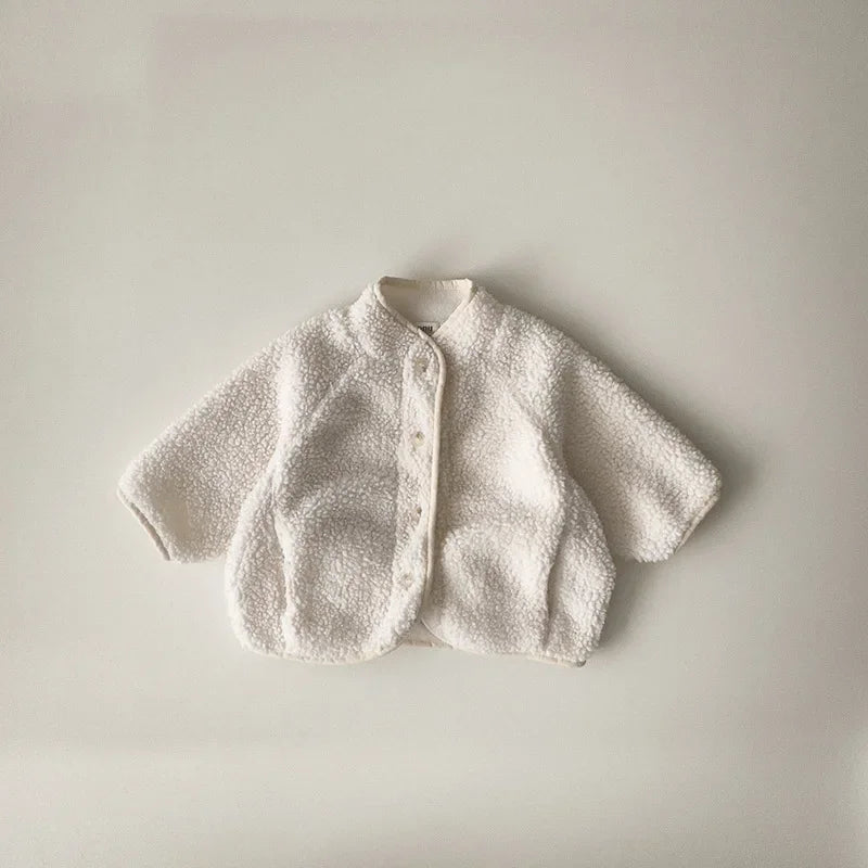 Teddy Fleece Button Jacket