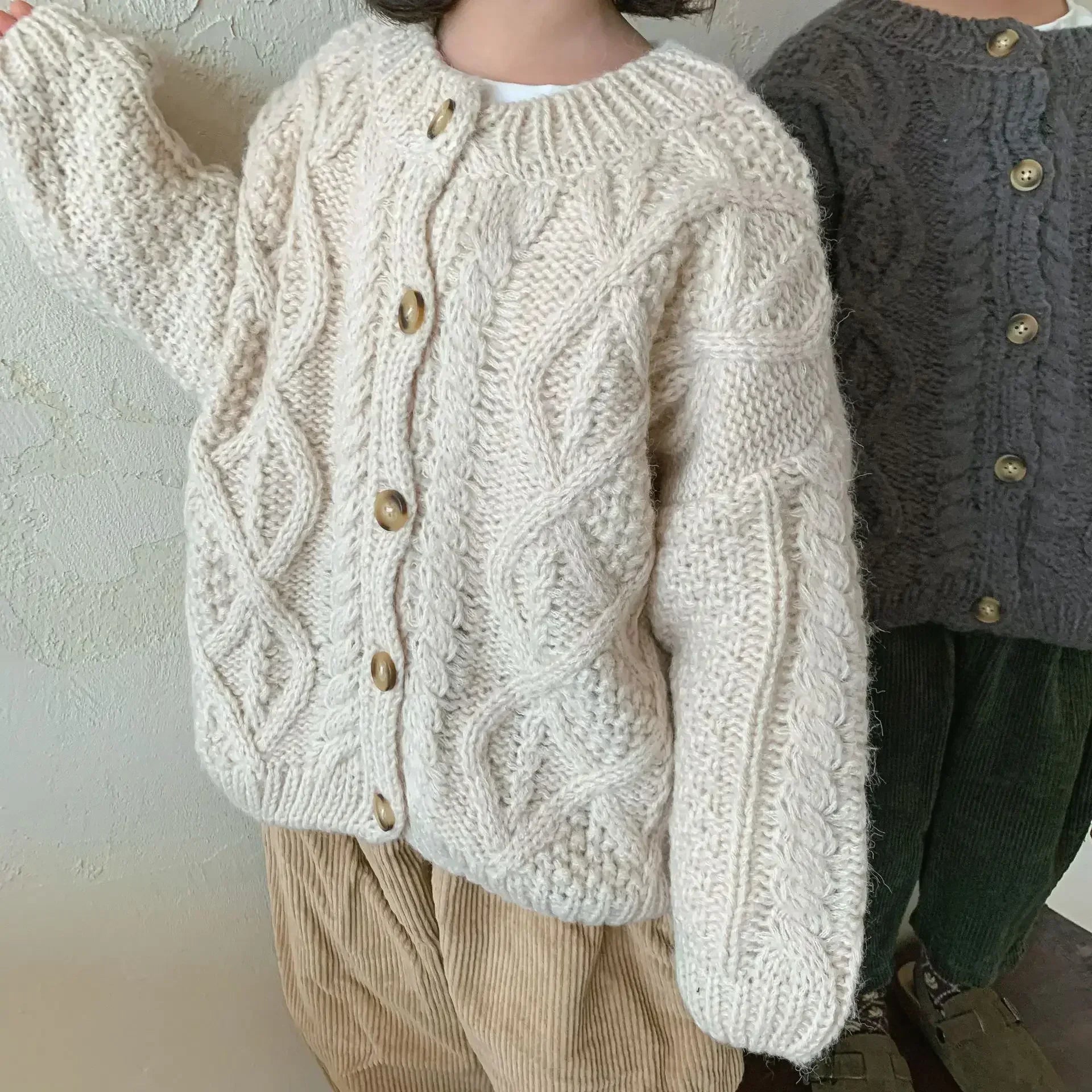 Treasure Weaved Pattern Knitted Cardigan