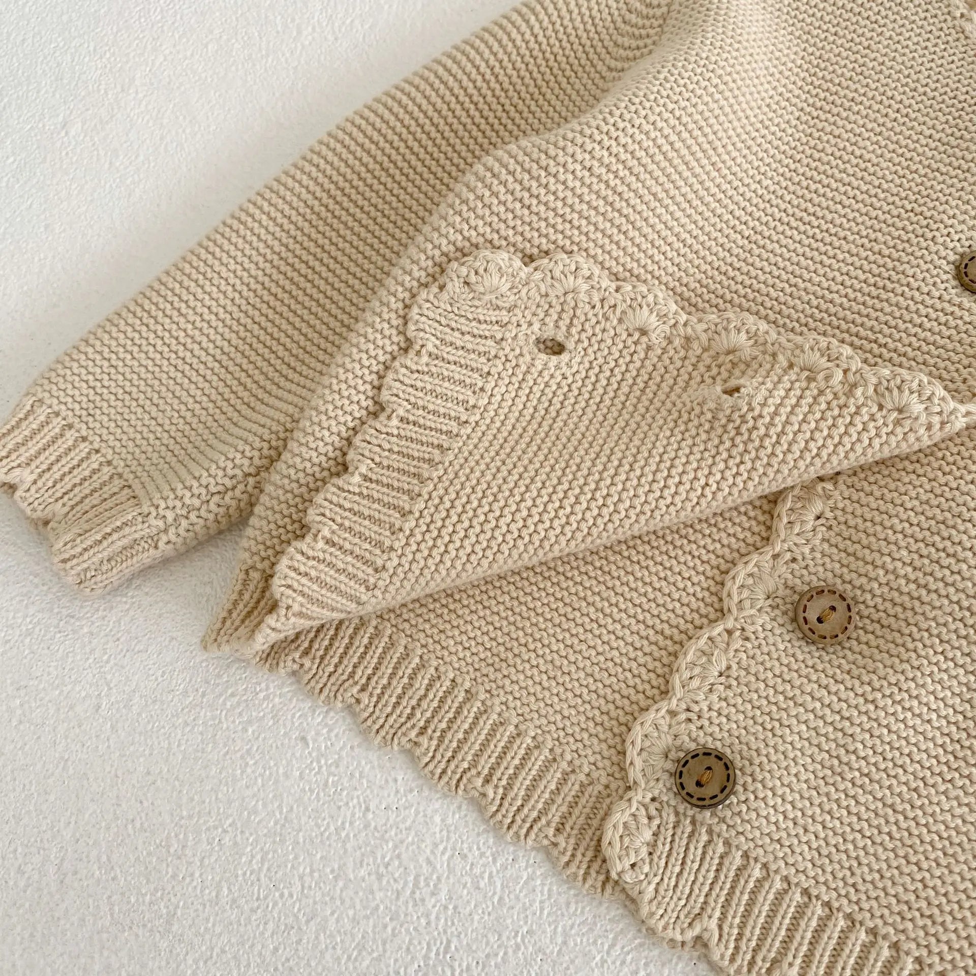 Scalloped Knit Cardigan