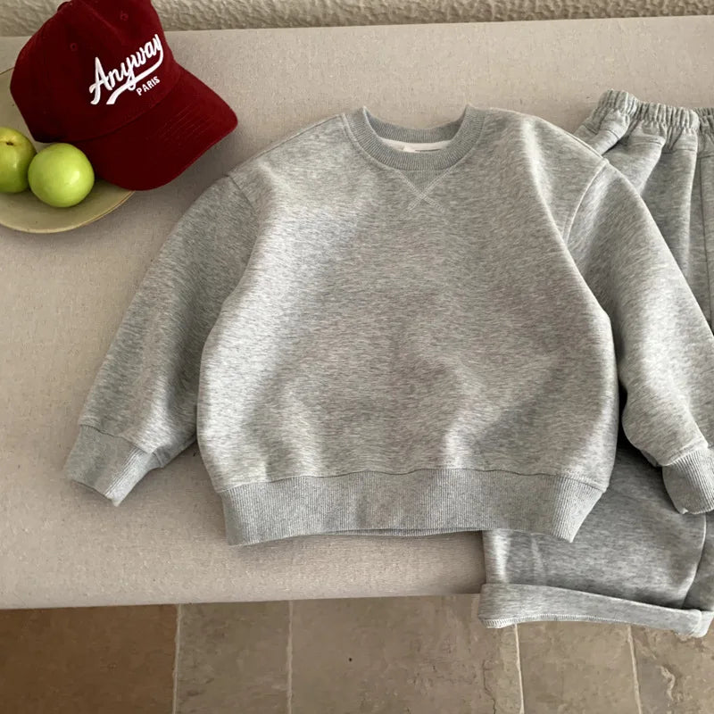 Oversized Straight Leg Sweatshirt Set