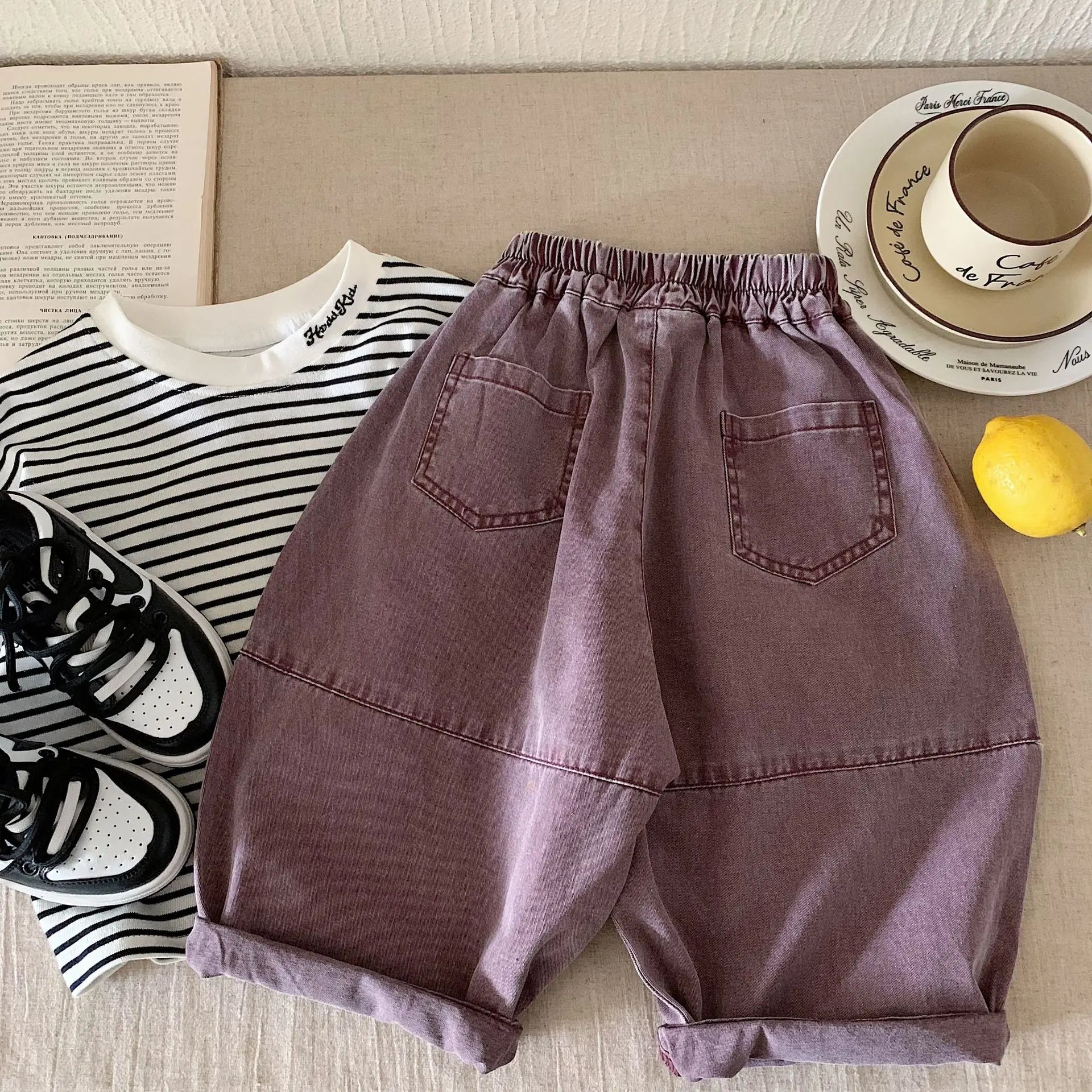 Relaxed Cotton Jean Trousers