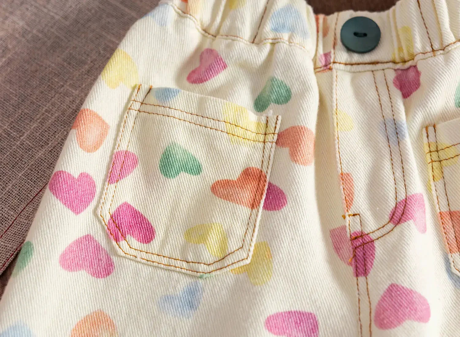 Pastel Love Heart Jeans