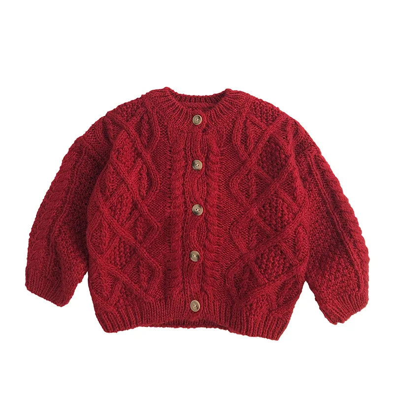 Treasure Weaved Pattern Knitted Cardigan