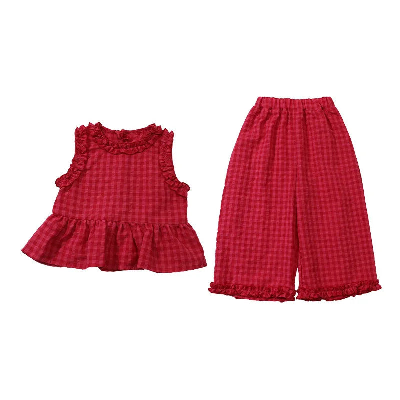 Gingham Frill Co-Ord Set