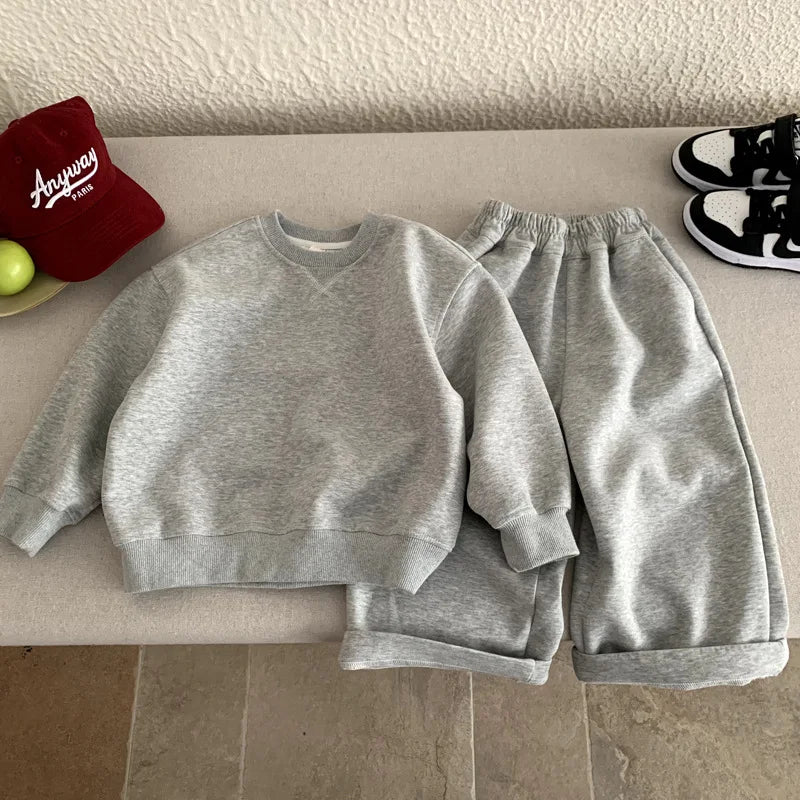 Oversized Straight Leg Sweatshirt Set