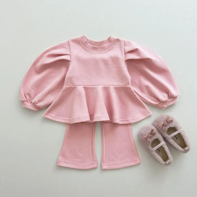 Puff Peplum Set