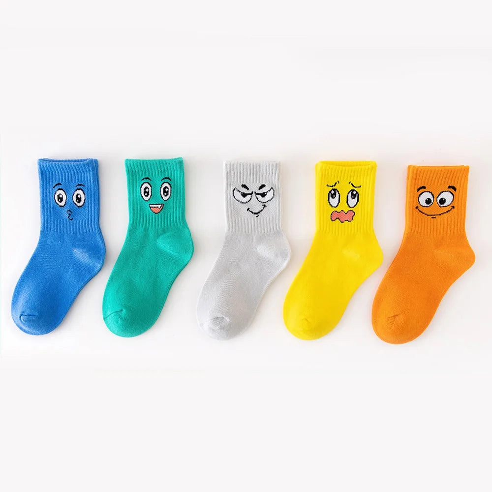 Funny Face Socks (5 Pairs)