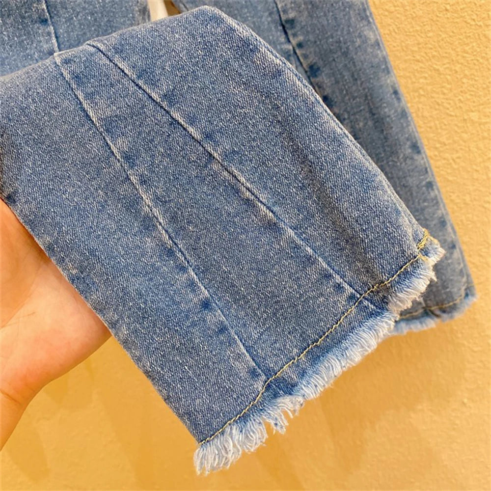 Teddy Blouse & Denim Set