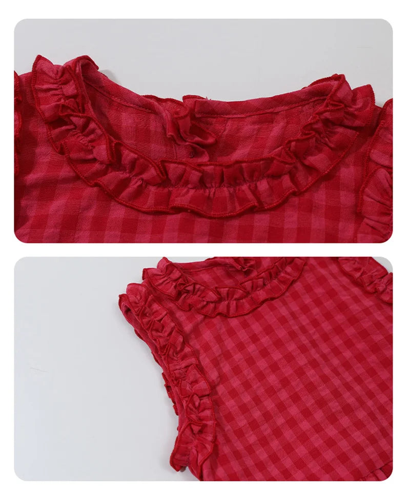 Gingham Frill Co-Ord Set