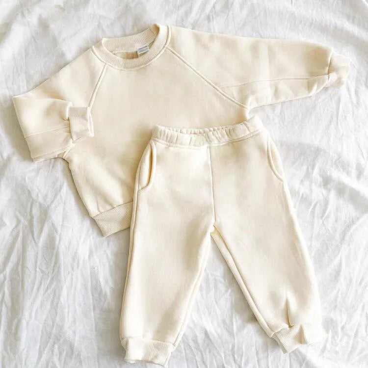 Everyday Neutrals Sweater Tracksuit Set