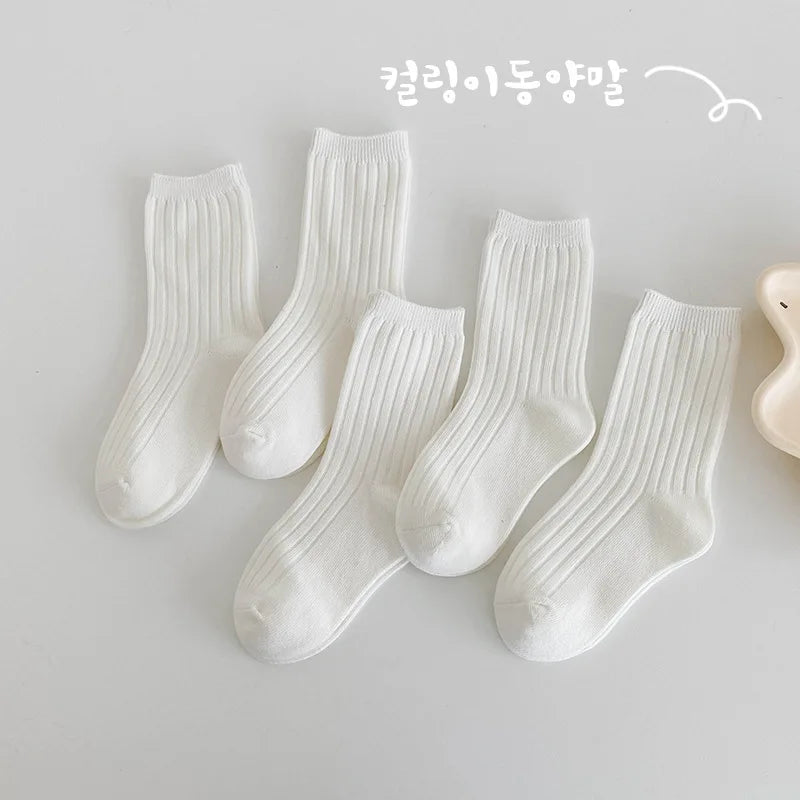 Casual Ribbed Socks (5 Pairs)