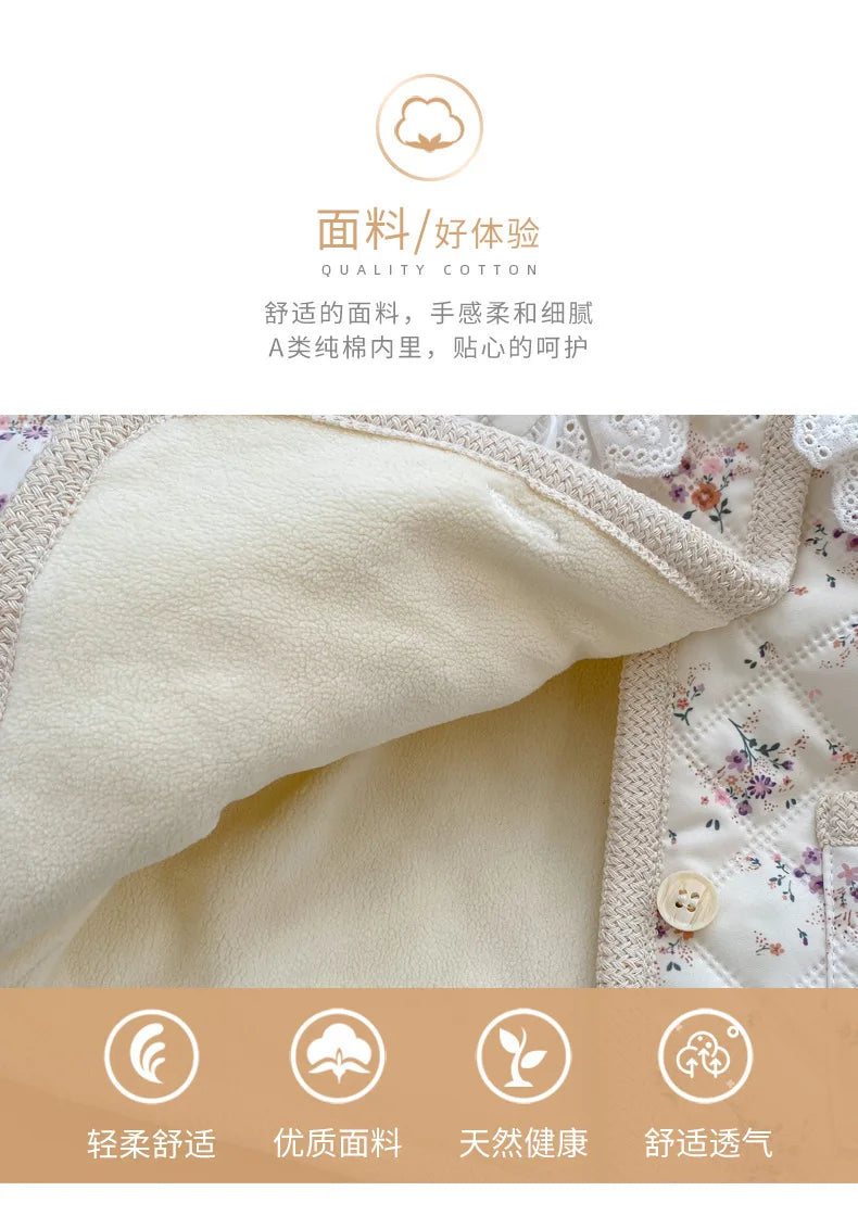 Lace Collar Quilted Jacket