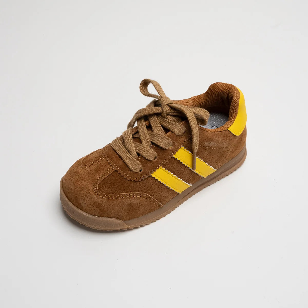 Little Trendsetters Retro Originals ColourBlock Suede Velcro Trainers