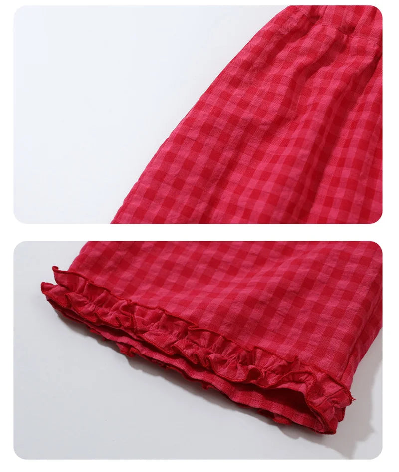 Gingham Frill Co-Ord Set
