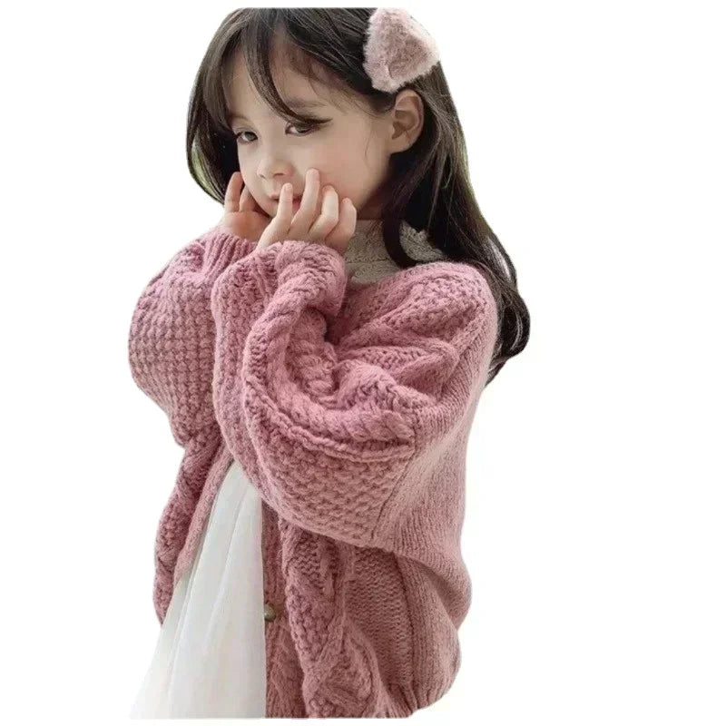 Treasure Weaved Pattern Knitted Cardigan