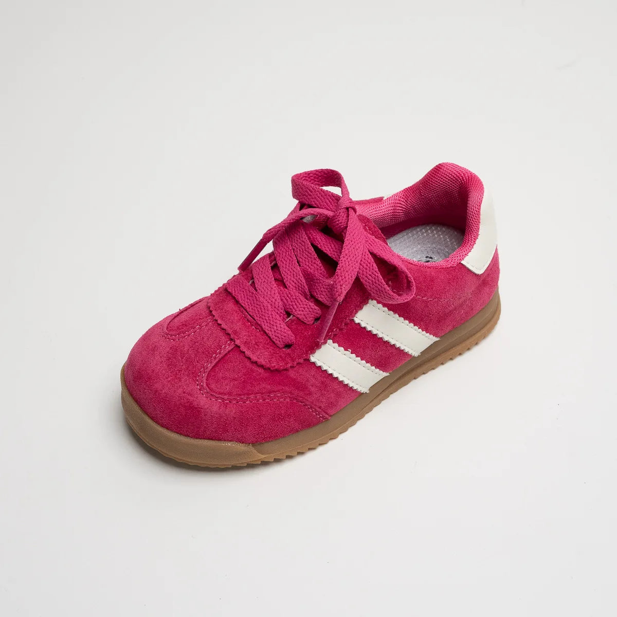Little Trendsetters Retro Originals ColourBlock Suede Velcro Trainers