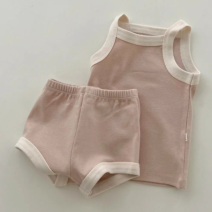 Vest and Shorts Cotton Set